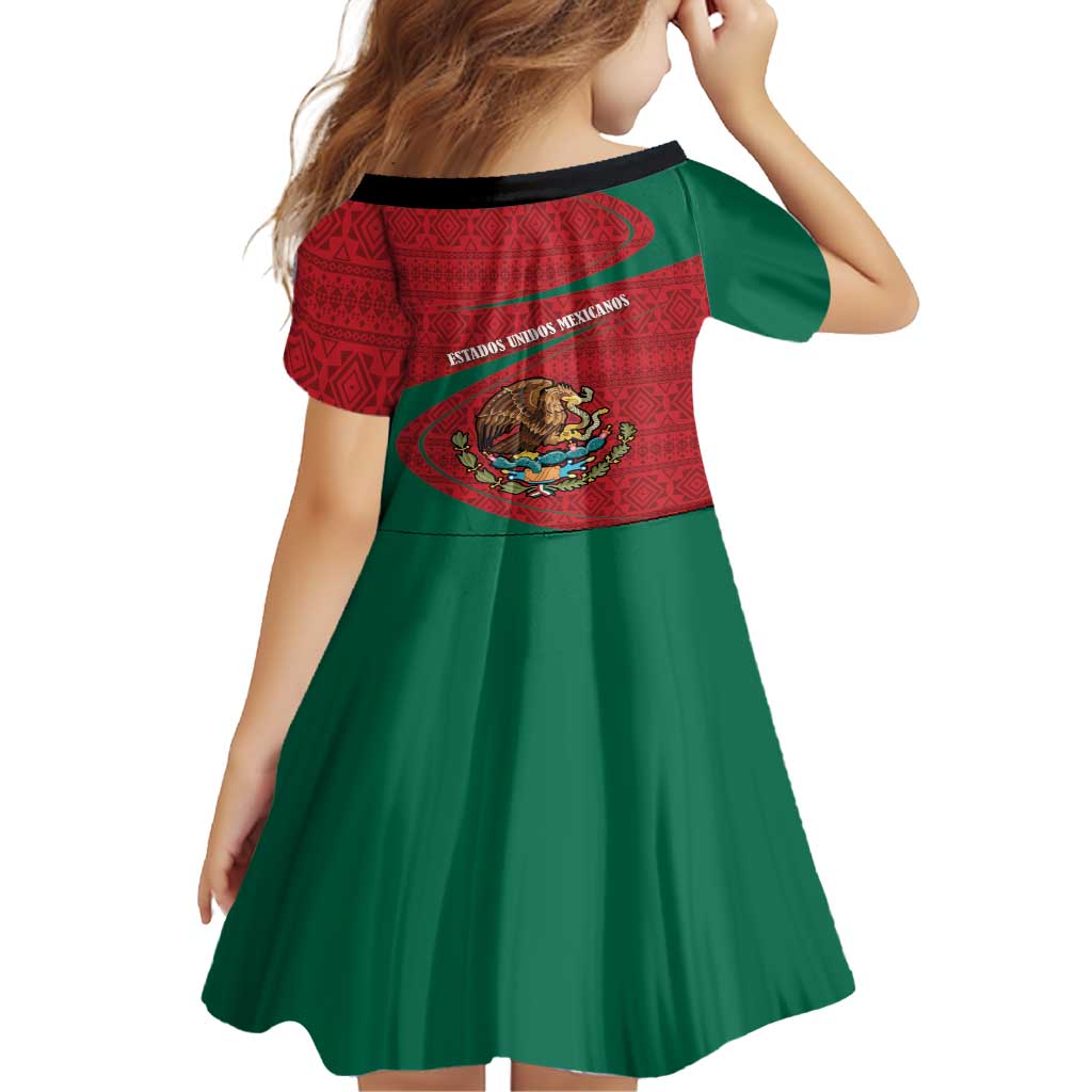 Mexico Coat Of Arms Family Matching Tank Maxi Dress and Hawaiian Shirt With Folk Pattern - Wonder Print Shop
