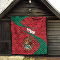 Mexico Coat Of Arms Quilt With Folk Pattern - Wonder Print Shop