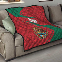 Mexico Coat Of Arms Quilt With Folk Pattern - Wonder Print Shop