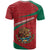 Mexico Coat Of Arms T Shirt With Folk Pattern - Wonder Print Shop