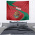 Mexico Coat Of Arms Tapestry With Folk Pattern - Wonder Print Shop