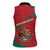 Mexico Coat Of Arms Women Sleeveless Polo Shirt With Folk Pattern - Wonder Print Shop
