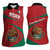 Mexico Coat Of Arms Women Sleeveless Polo Shirt With Folk Pattern - Wonder Print Shop