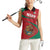 Mexico Coat Of Arms Women Sleeveless Polo Shirt With Folk Pattern - Wonder Print Shop
