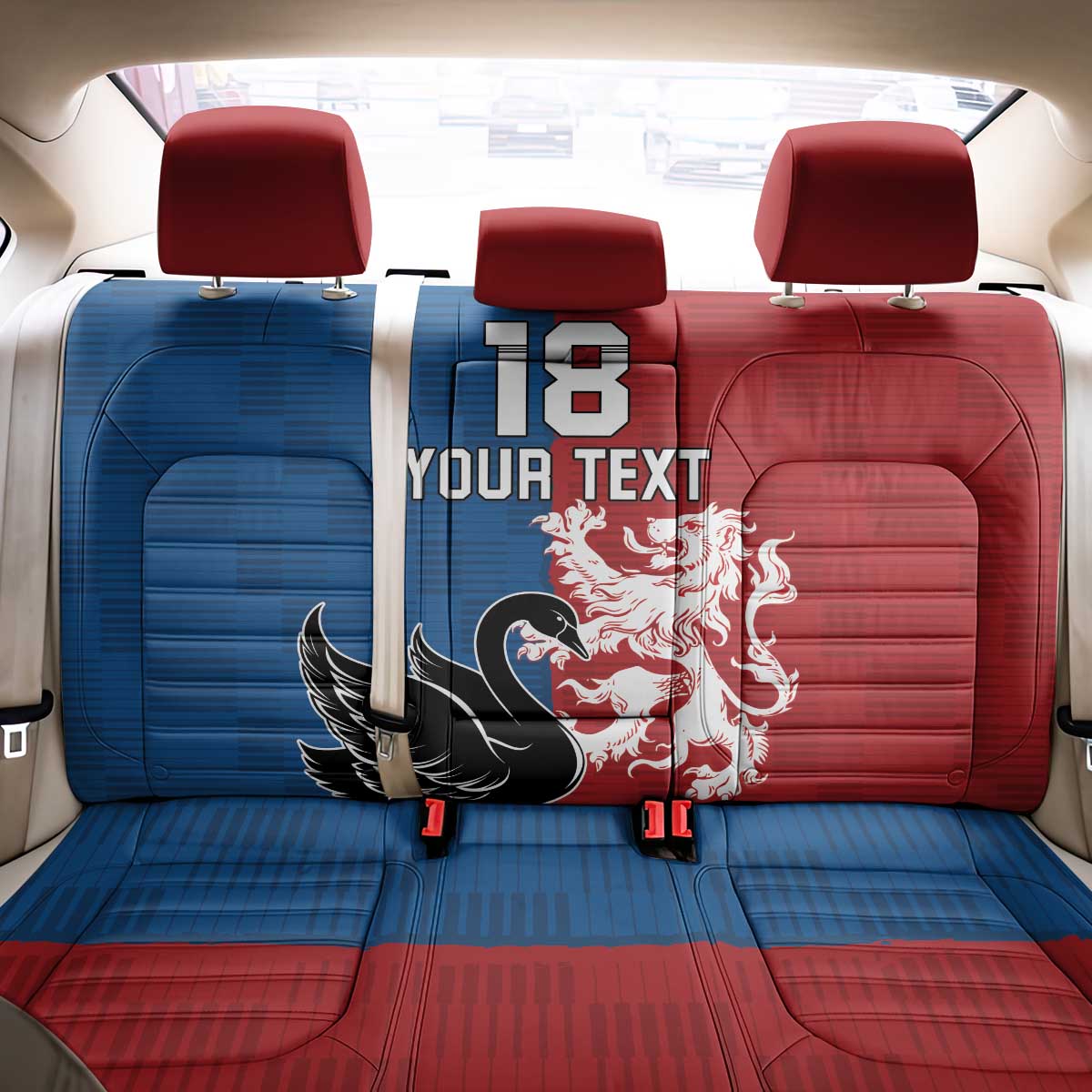 Custom British Lions Western Force Back Car Seat Cover Unique Style - Wonder Print Shop