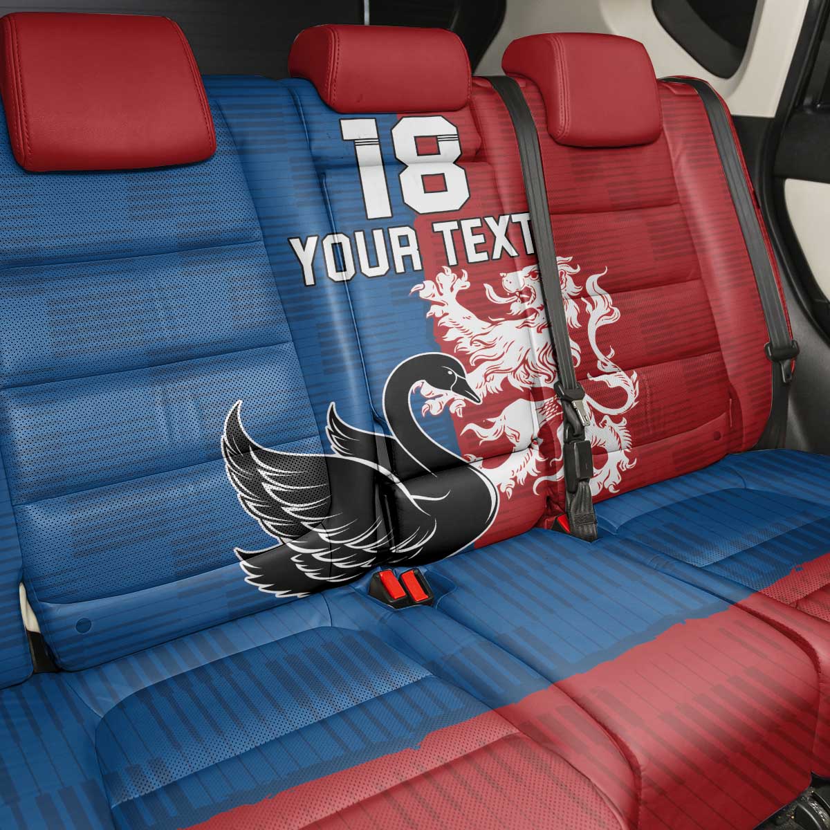Custom British Lions Western Force Back Car Seat Cover Unique Style - Wonder Print Shop