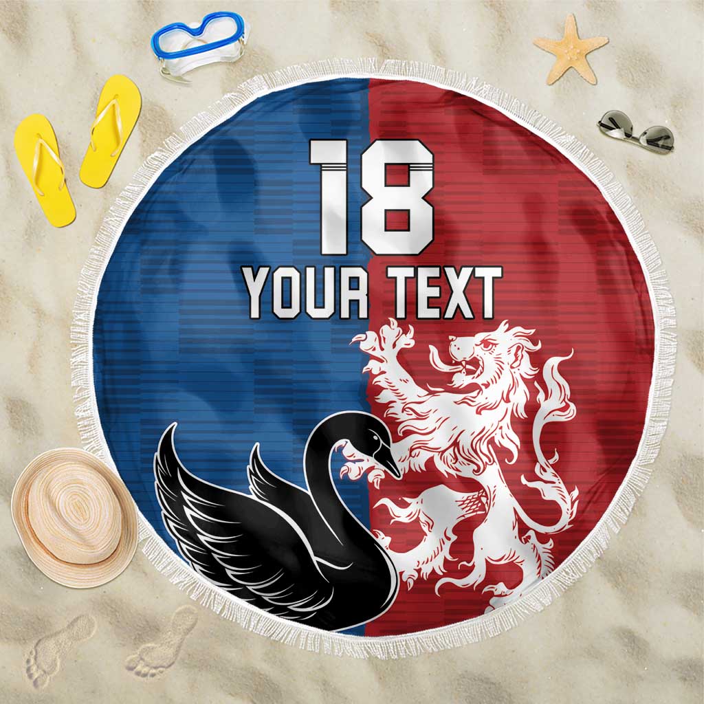 Custom British Lions Western Force Beach Blanket Unique Style - Wonder Print Shop