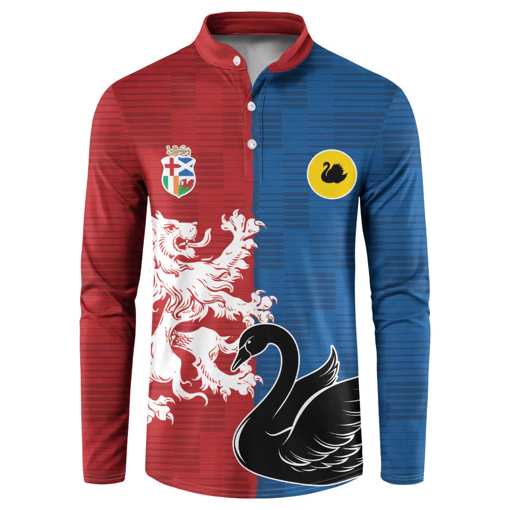 Custom British Lions Western Force Button Sweatshirt Unique Style - Wonder Print Shop