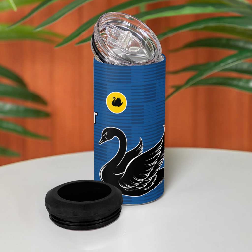 Custom British Lions Western Force 4 in 1 Can Cooler Tumbler Unique Style - Wonder Print Shop