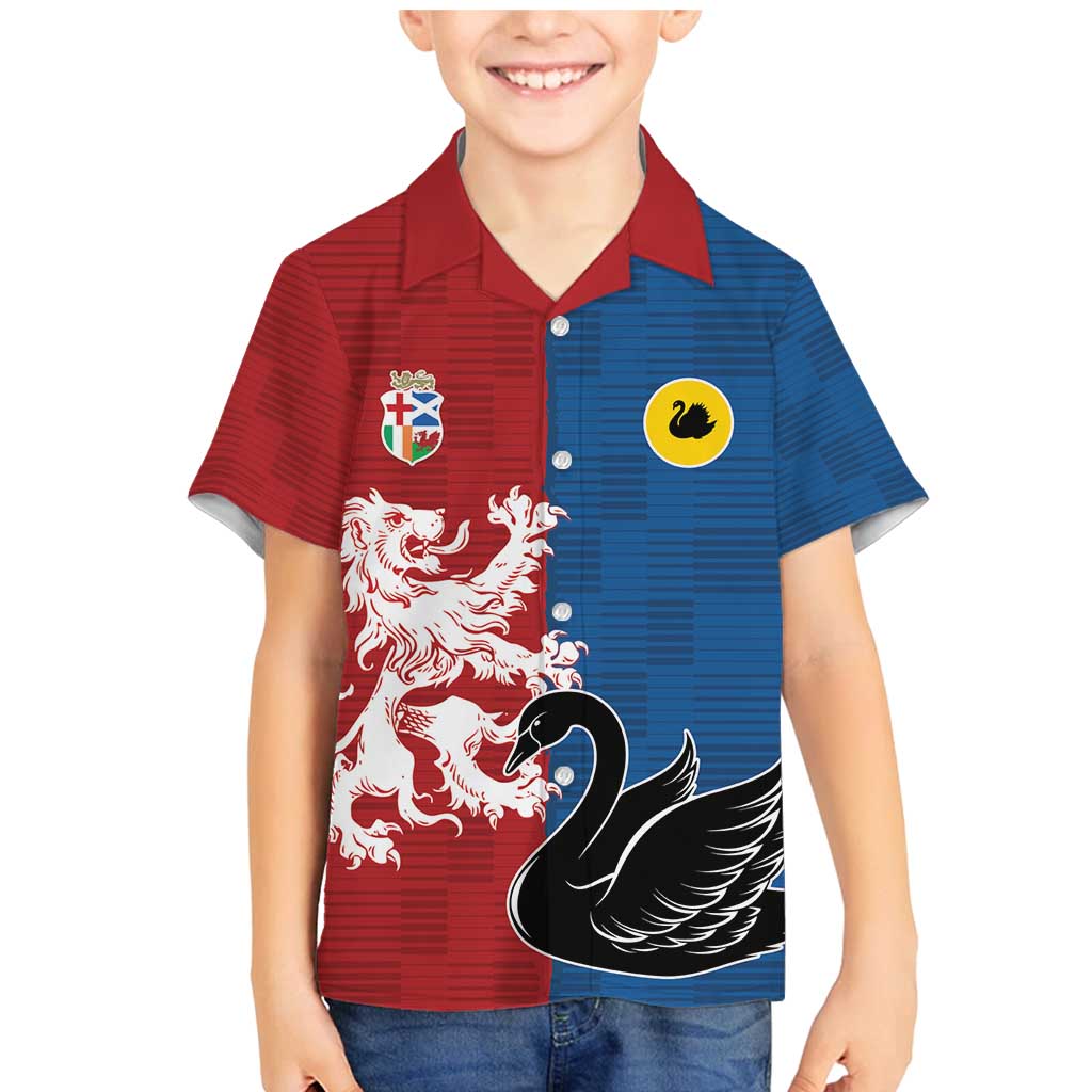 Custom British Lions Western Force Family Matching Mermaid Dress and Hawaiian Shirt Unique Style - Wonder Print Shop