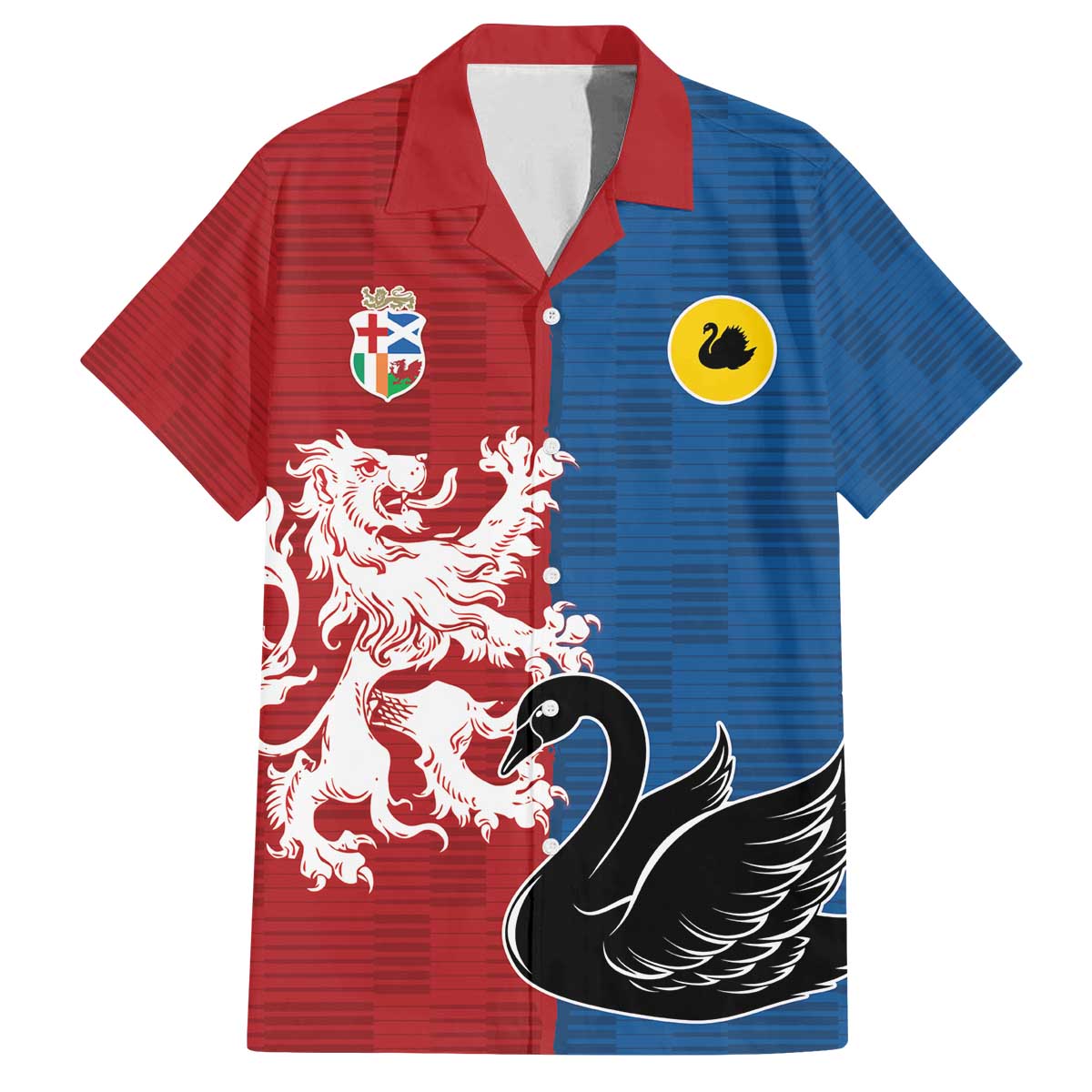 Custom British Lions Western Force Family Matching Off The Shoulder Long Sleeve Dress and Hawaiian Shirt Unique Style - Wonder Print Shop