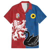 Custom British Lions Western Force Family Matching Off The Shoulder Long Sleeve Dress and Hawaiian Shirt Unique Style - Wonder Print Shop