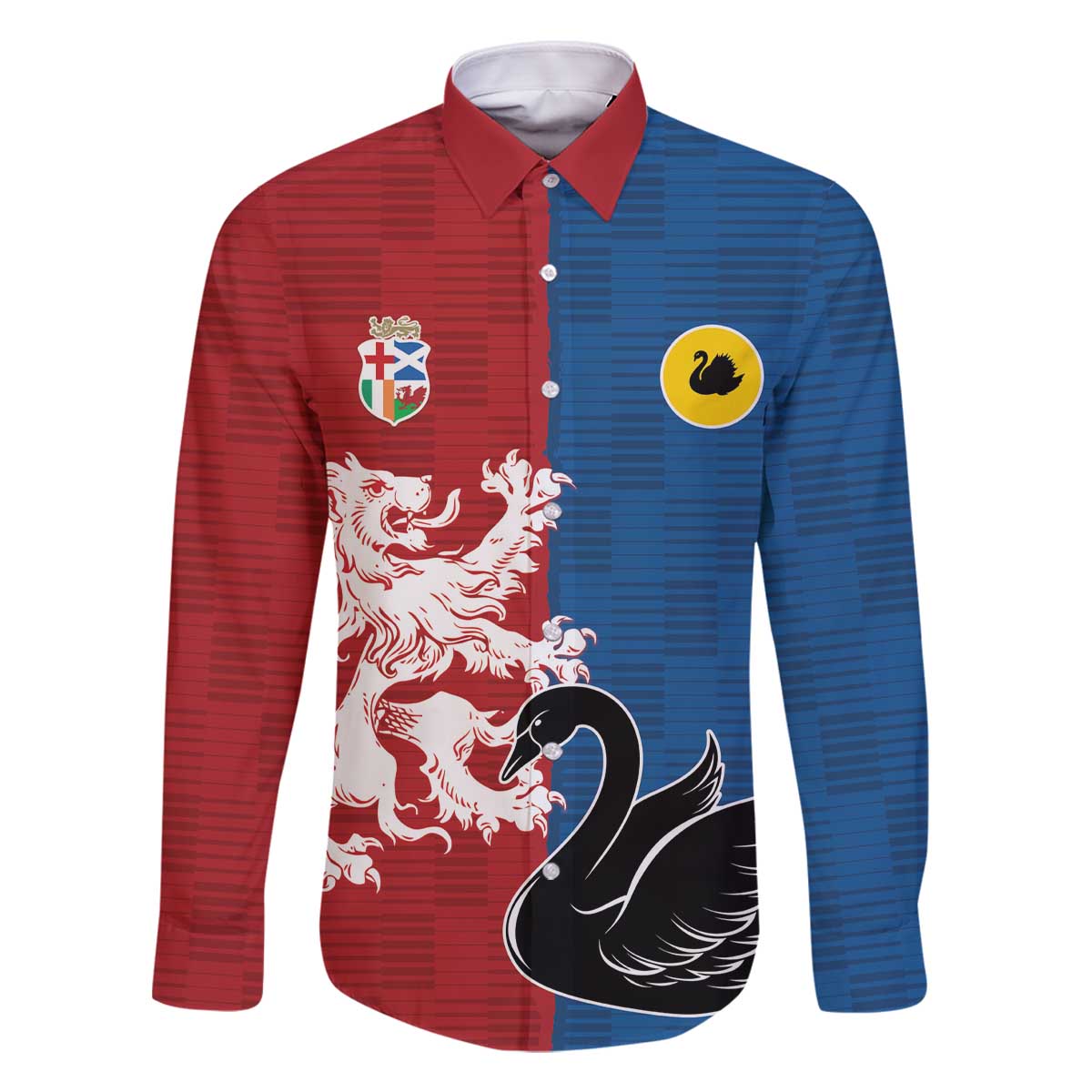 Custom British Lions Western Force Family Matching Off The Shoulder Long Sleeve Dress and Hawaiian Shirt Unique Style - Wonder Print Shop