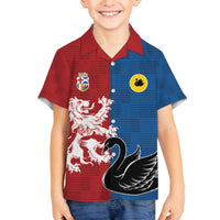 Custom British Lions Western Force Family Matching Off The Shoulder Long Sleeve Dress and Hawaiian Shirt Unique Style - Wonder Print Shop