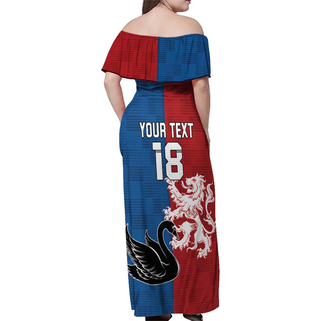 Custom British Lions Western Force Family Matching Off Shoulder Maxi Dress and Hawaiian Shirt Unique Style - Wonder Print Shop