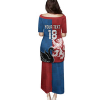 Custom British Lions Western Force Family Matching Puletasi and Hawaiian Shirt Unique Style - Wonder Print Shop
