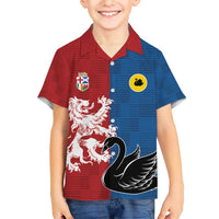 Custom British Lions Western Force Family Matching Short Sleeve Bodycon Dress and Hawaiian Shirt Unique Style - Wonder Print Shop