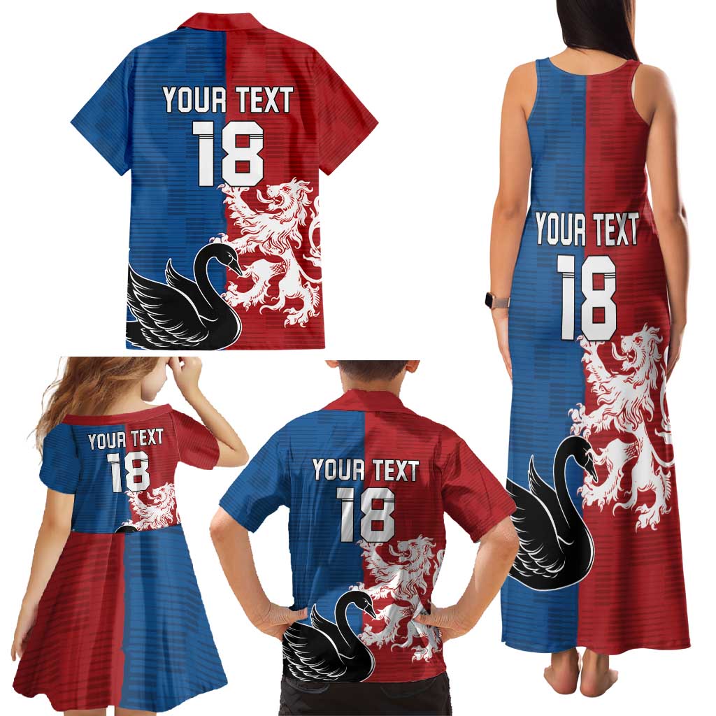 Custom British Lions Western Force Family Matching Tank Maxi Dress and Hawaiian Shirt Unique Style - Wonder Print Shop