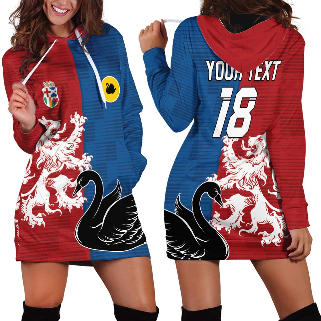 Custom British Lions Western Force Hoodie Dress Unique Style - Wonder Print Shop