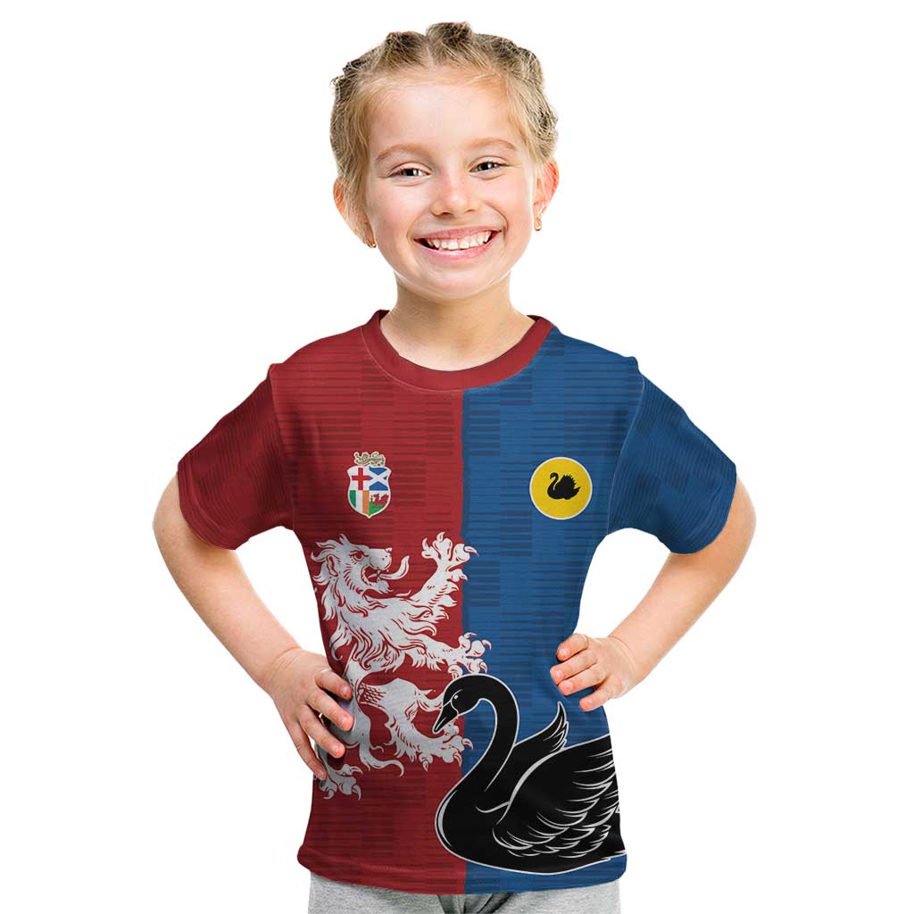 Custom British Lions Western Force Kid T Shirt Unique Style - Wonder Print Shop