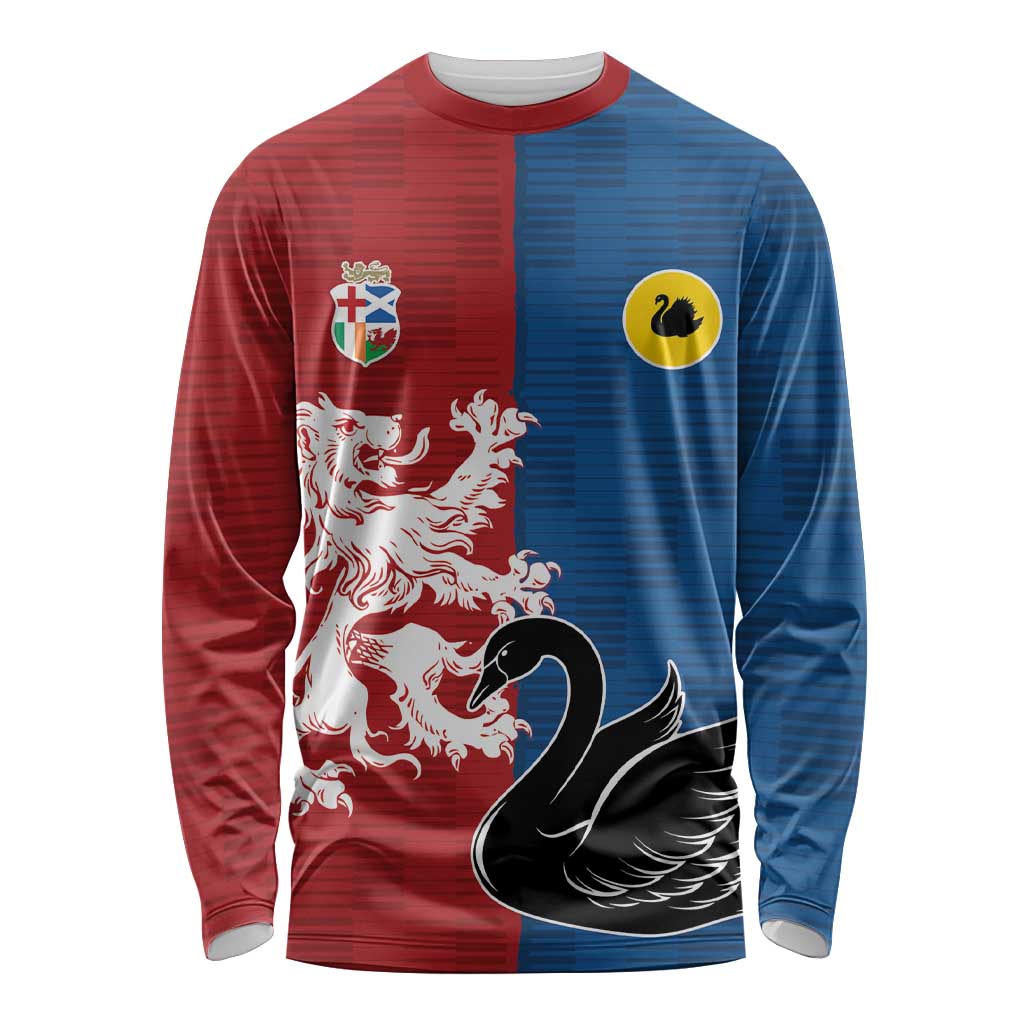 Custom British Lions Western Force Long Sleeve Shirt Unique Style - Wonder Print Shop