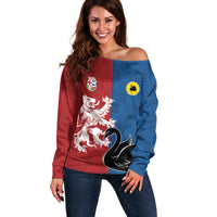 Custom British Lions Western Force Off Shoulder Sweater Unique Style - Wonder Print Shop