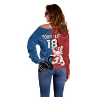 Custom British Lions Western Force Off Shoulder Sweater Unique Style - Wonder Print Shop