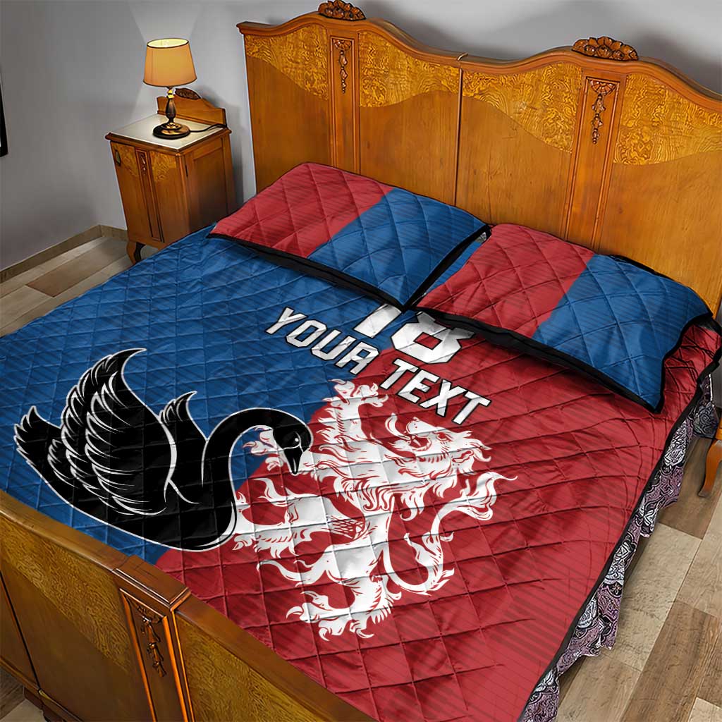 Custom British Lions Western Force Quilt Bed Set Unique Style - Wonder Print Shop
