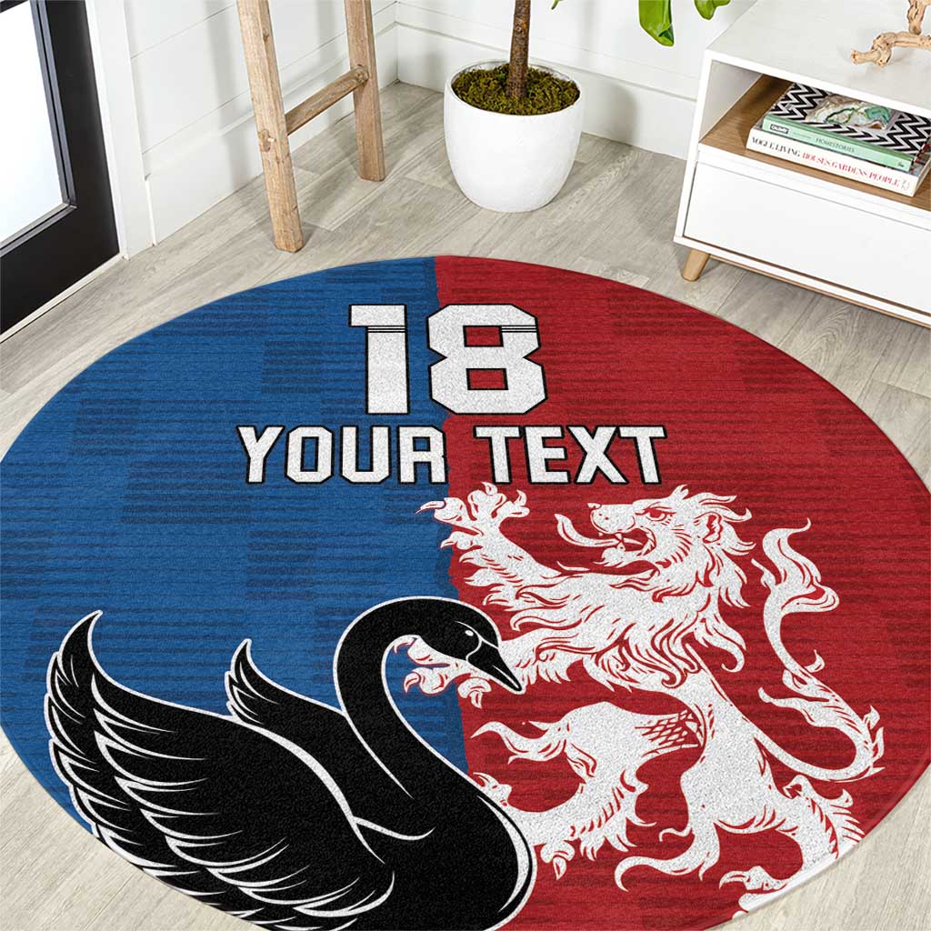Custom British Lions Western Force Round Carpet Unique Style - Wonder Print Shop