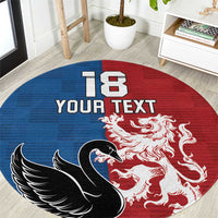 Custom British Lions Western Force Round Carpet Unique Style - Wonder Print Shop