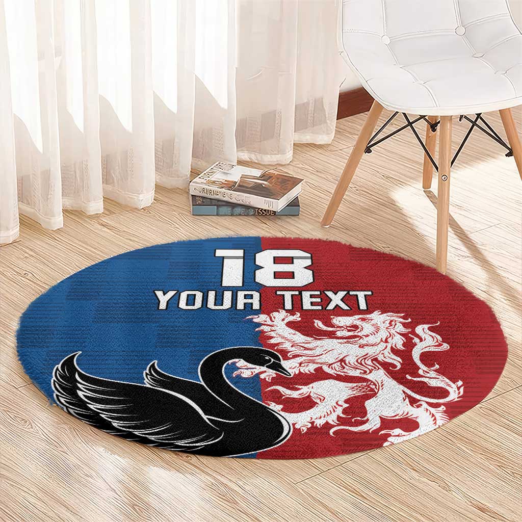 Custom British Lions Western Force Round Carpet Unique Style - Wonder Print Shop