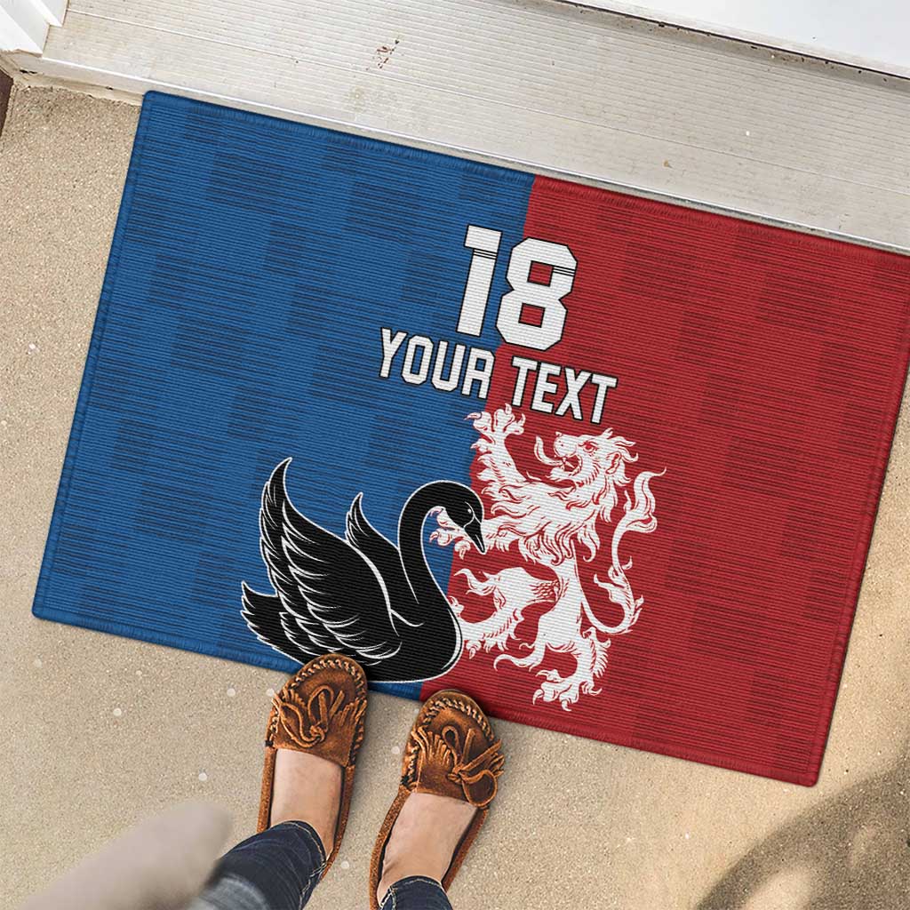 Custom British Lions Western Force Rubber Doormat Unique Style - Wonder Print Shop