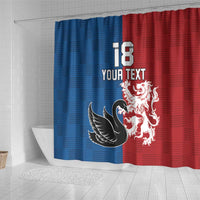 Custom British Lions Western Force Shower Curtain Unique Style - Wonder Print Shop