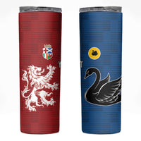 Custom British Lions Western Force Skinny Tumbler Unique Style - Wonder Print Shop