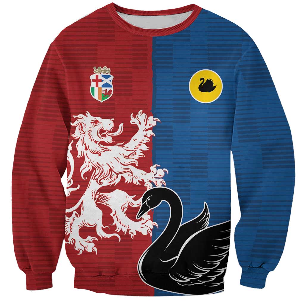 Custom British Lions Western Force Sweatshirt Unique Style - Wonder Print Shop