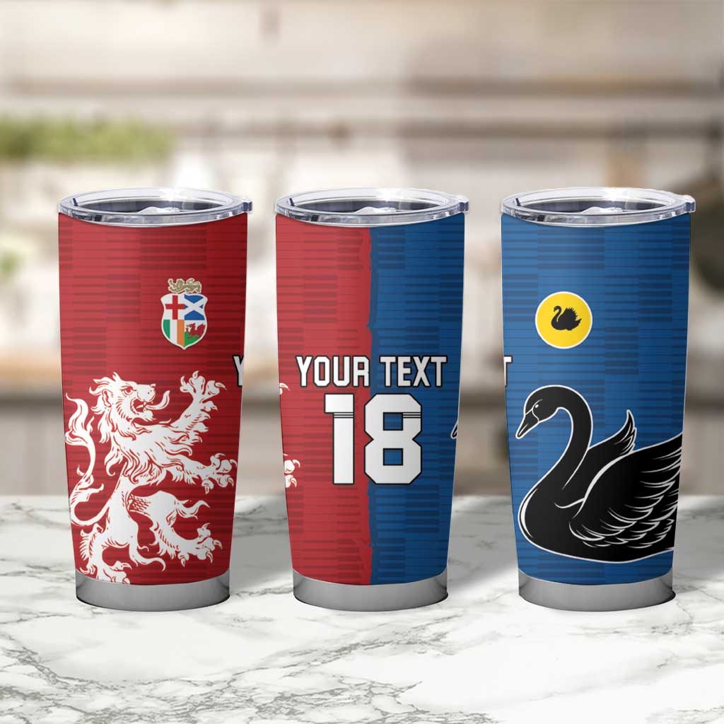 Custom British Lions Western Force Tumbler Cup Unique Style - Wonder Print Shop