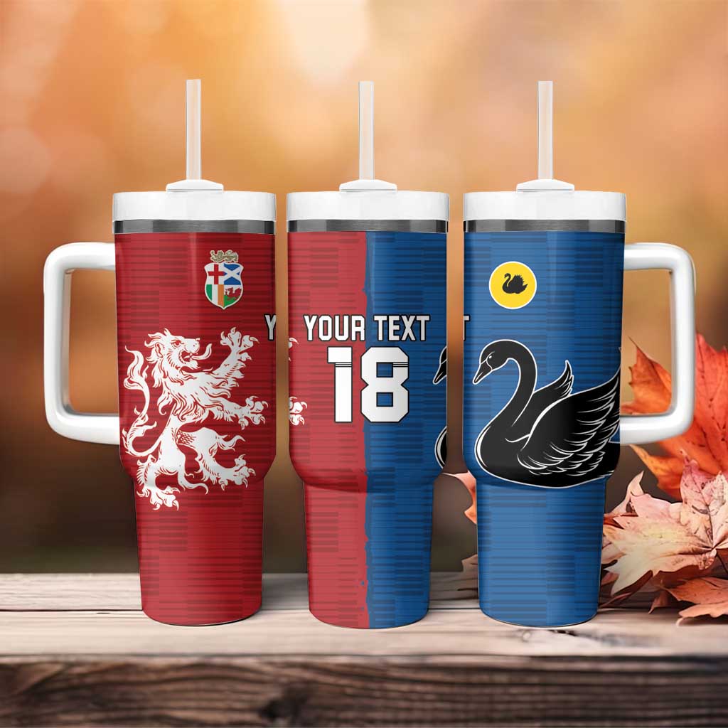 Custom British Lions Western Force Tumbler With Handle Unique Style - Wonder Print Shop