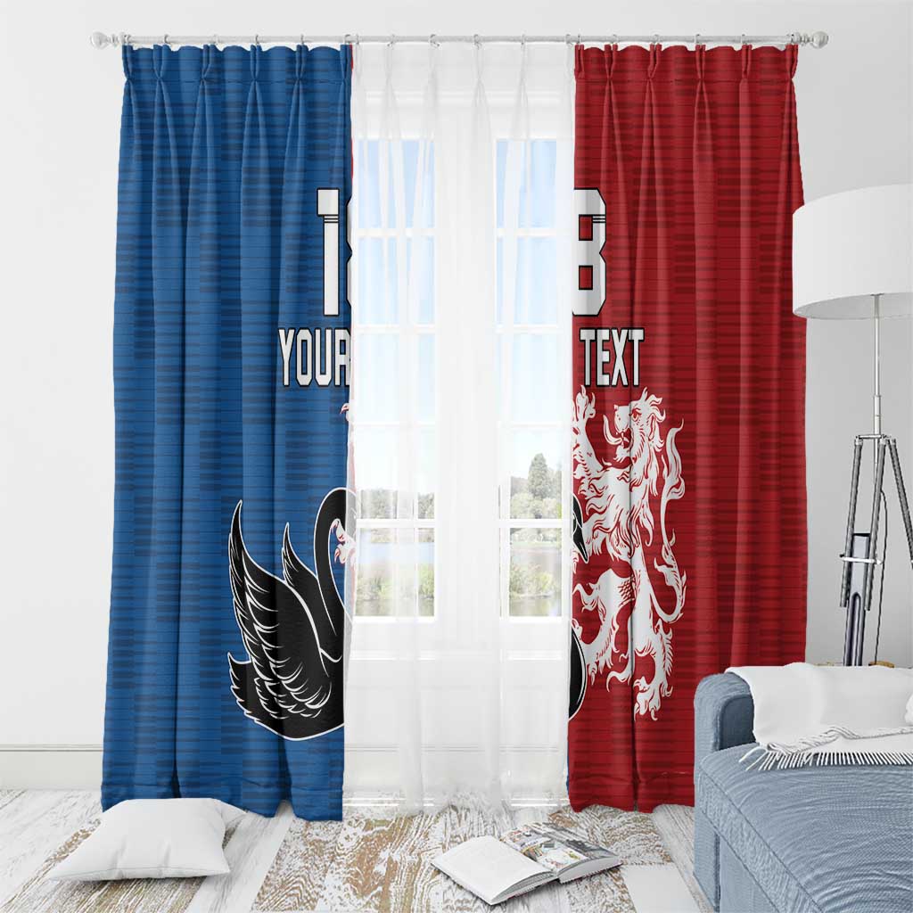Custom British Lions Western Force Window Curtain Unique Style - Wonder Print Shop
