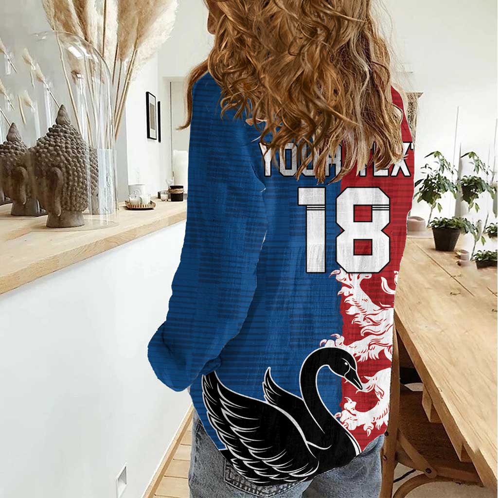 Custom British Lions Western Force Women Casual Shirt Unique Style - Wonder Print Shop