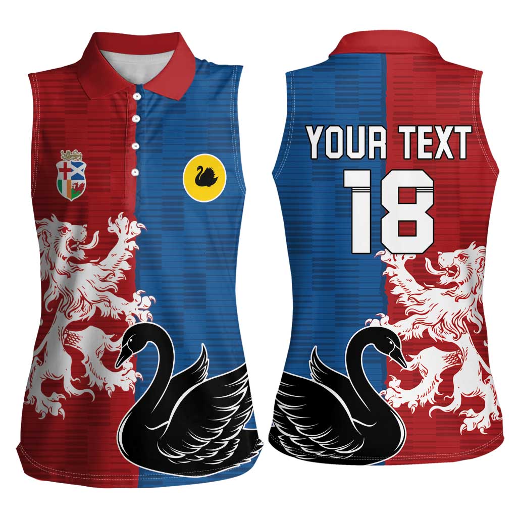 Custom British Lions Western Force Women Sleeveless Polo Shirt Unique Style - Wonder Print Shop
