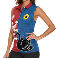 Custom British Lions Western Force Women Sleeveless Polo Shirt Unique Style - Wonder Print Shop