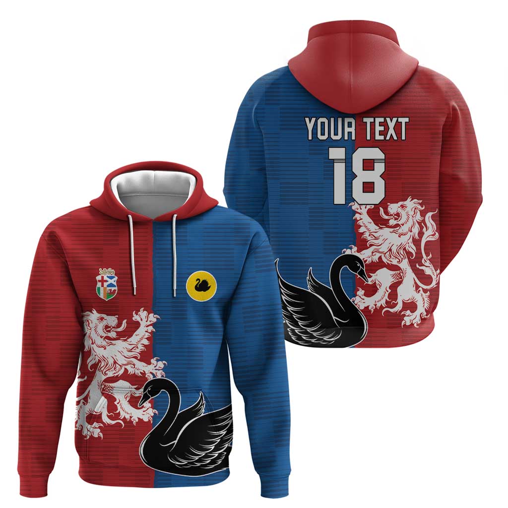 Custom British Lions Western Force Zip Hoodie Unique Style - Wonder Print Shop