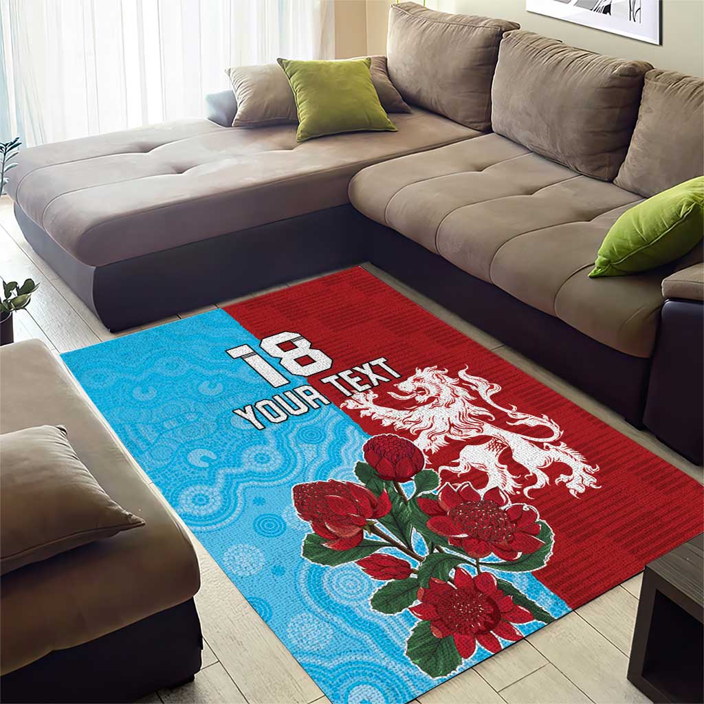 Custom British Lions Waratahs Area Rug Unique Style - Wonder Print Shop