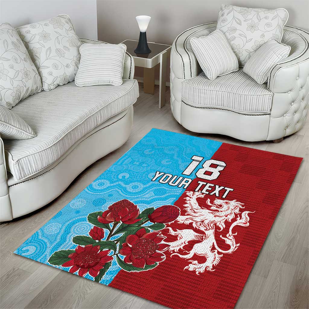 Custom British Lions Waratahs Area Rug Unique Style - Wonder Print Shop