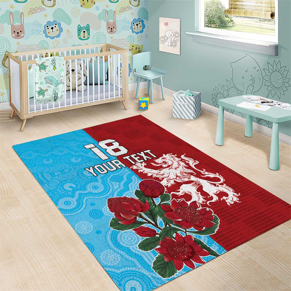 Custom British Lions Waratahs Area Rug Unique Style - Wonder Print Shop