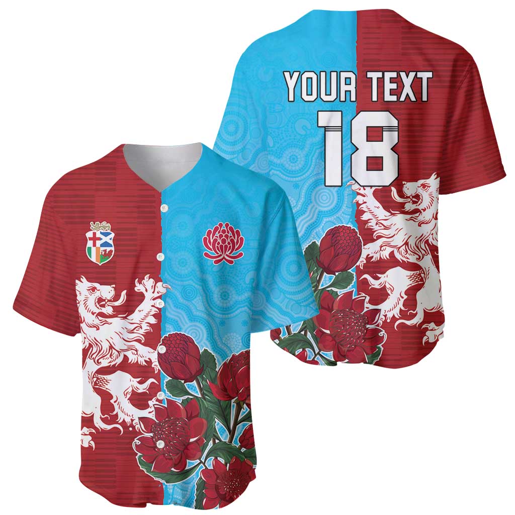 Custom British Lions Waratahs Baseball Jersey Unique Style - Wonder Print Shop