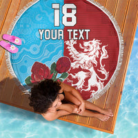 Custom British Lions Waratahs Beach Blanket Unique Style - Wonder Print Shop