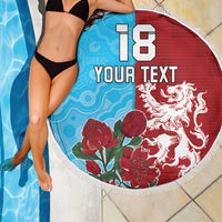 Custom British Lions Waratahs Beach Blanket Unique Style - Wonder Print Shop