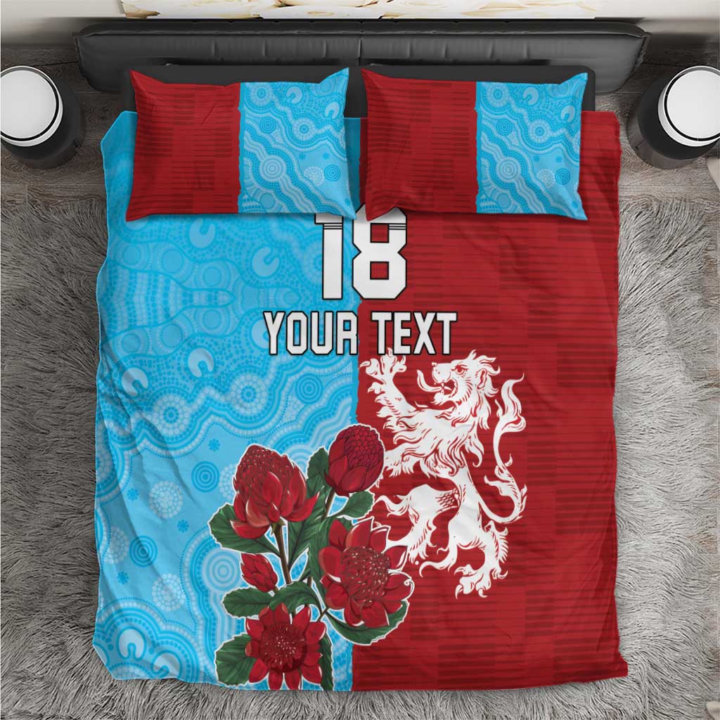 Custom British Lions Waratahs Bedding Set Unique Style - Wonder Print Shop