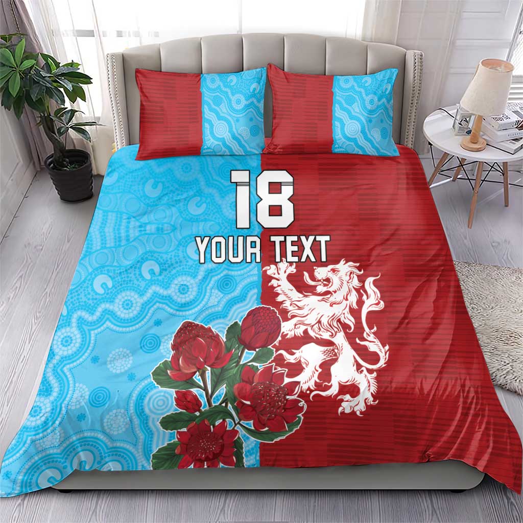 Custom British Lions Waratahs Bedding Set Unique Style - Wonder Print Shop
